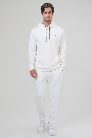 Back & Bond Beyaz Regular Fit Pamuklu Kapüşonlu Sweatshirt-beyaz Beyaz