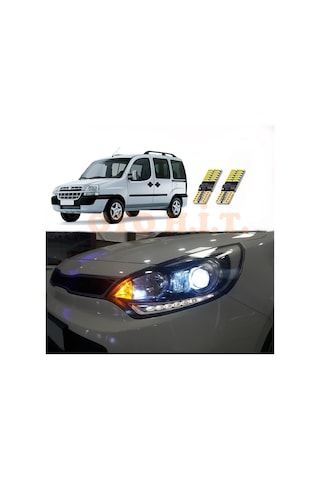 Fiat Doblo D1 01-05 Uyumlu Park Ampulü Beyaz Led Aydınlatma Ampulü Canbus'li