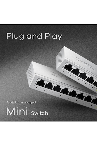 Zyxel Gs-108b V5 8 Port 10/100/1000 Swıtch Metal Kasa Yeni Nesil