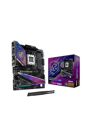 Asrock X870 Pg Nova Wıfı 8400mhz Oc Ddr5 Soket Am5 M.2 Usb 3.2 Hdmı Atx Anakart X870 Nova Wıfı