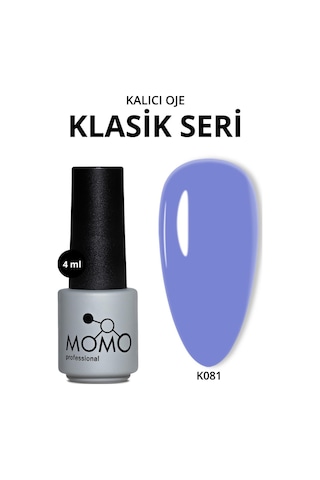 Momo Professional Kalıcı Oje K081 Mavi Lila 4 Ml