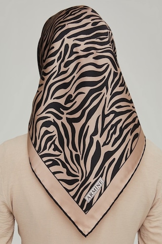 Armine Yeni Sezon 2021-22 Serisi Zebra Desen Ipek Twill Eşarp 8654d-22
