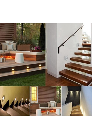 Sones Yk2306 Sıcak Beyaz Işık Hareket Sensörü Cob Led Duvar Lambası Merdiven Basamağı Köşesi, Ac 85-265v