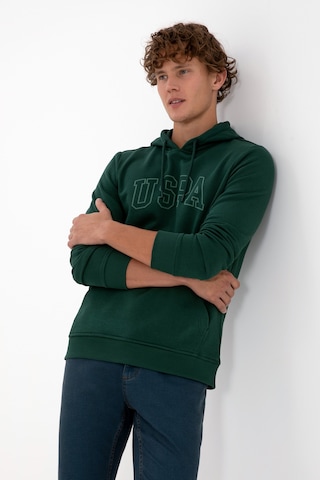 U.s. Polo Assn. Erkek Koyu Yeşil Sweatshirt 50315663-vr079 Koyu Yesıl