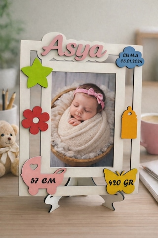 Bebek Resim Çerçevesi Kişiye Özel Şık Bir Hediye No 1029