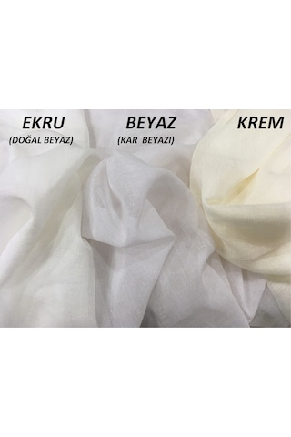 Perdefony Naturel Keten Tül Perde