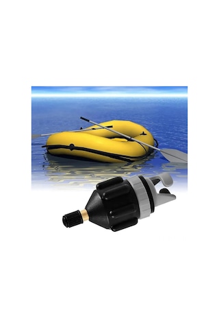 Konesam Sup Kayak İçin Siyah Araç Pompası Bağlantı Adaptörü, Hızlı Şişirme, 2 Adet