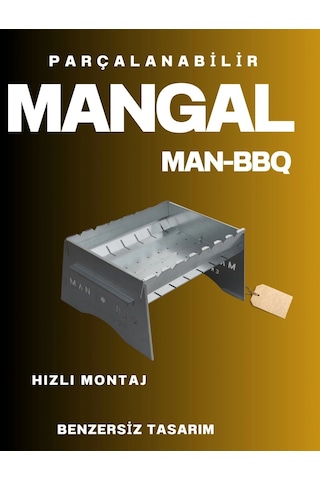 Katlanabilir Mangal - Portatif Katlanabilir Kamp Ve Piknik Mangalı 1 Mm Kalınlık 74 Çok Renkli