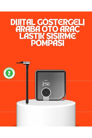 Northcity 150 Psı Kablosuz Lastik Pompası - Yüksek Basınçlı Taşınabilir Pompa