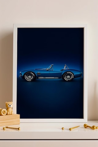 Saturn Shelby Cobra 427 Sc Araba Çerçeveli Tablo Erkek Odası Ve Garaj Dekoru Classic Car Collection