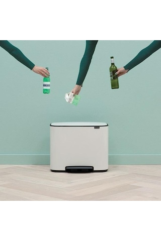 Brabantia Çöp Kutusu İki Bölmeli 11+23 Lt Bo Pedal Bin 121142