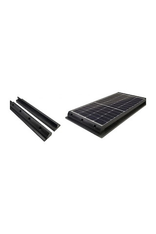 Abs Plastik Güneş Paneli Braketi 530mm Siyah