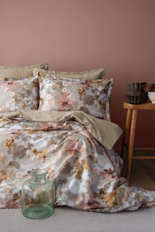 Swan 210 Tc 83 Tel Dijital Pamuk Saten Çift Kişilik Nevresim Takımı Çok Renkli