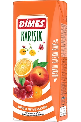 Dimes Karışık Meyve Nektarı 200 Ml X 27 Adet