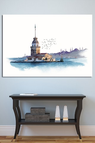 Kız Kulesi İstanbul Sanatsal Kanvas Tablo 120 x 80