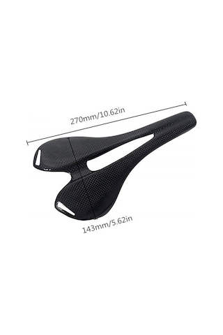 Ebitda Hafif Karbon Fiber Bisiklet Koltuğu - Siyah - 3k Parlak/mat - Mtb, Dağ, Yol Ve Katlanabilir Bisikletler İçin Siyah