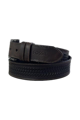 Fossil Kahve Desenli Hakiki Deri Spor Erkek Kemeri 4cm-120cm Kahve