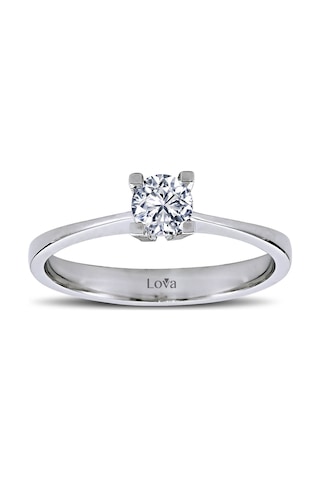 Lova F Renk 0,30 Karat Pırlanta Tektaş Yüzük - 1030028