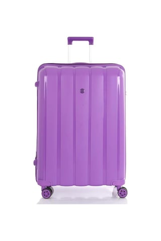 Mçs 3lü Set Kırılmaz Silikon Seyahat Valizi Bavulu V305 Mor