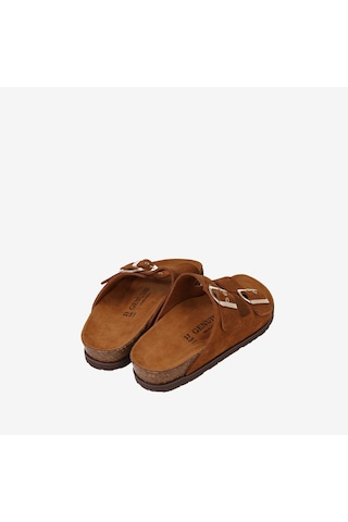 Terlik Kadın G106052 Genuins Hawaıı Velour Camel
