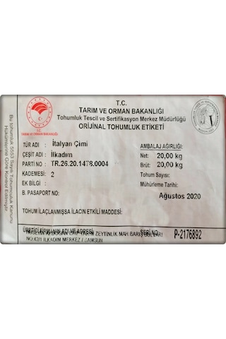 ReyGRass Otu Süt Otu Tohumu 5 KG
