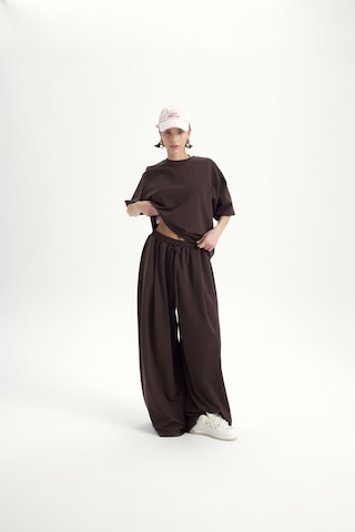 Mai Studıos Mai Studios Co. Bruges Oversize Kahve T-shirt Eşofman Takım Kahve