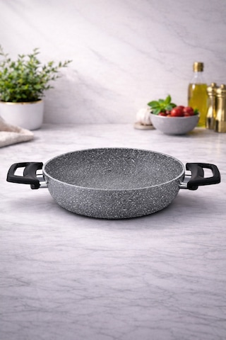 Diez 18 Cm Granit Ezme Sahan Gri Yanmaz Yapışmaz