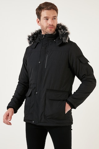 Buratti Peluş Astarlı Suya Ve Rüzgara Dayanıklı Soğuk Geçirmez Slim Fit Erkek Mont 5711051 Siyah