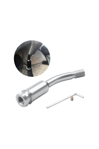 Sones Volkswagen T4 1990-2003 İçin Araba Modifiye Yarış Hızlı Kavisli Vites Kolu Uzatma Çubuğu Gümüş