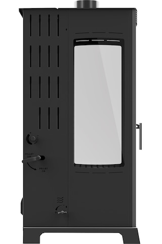 Baba's Stove / Yarı Otomatik Pelet Ve Odun Sobası / Flame 12 Kw / Üç Camlı Ve Fanlı