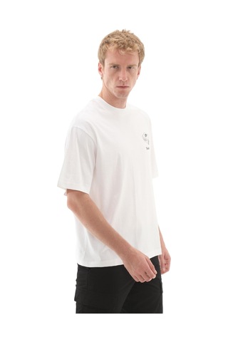 B0a6ky31001-r Timberland 'my Boots'' Short Sleeve Tee Erkek T-shirt Beyaz B0a6ky31001-r Beyaz