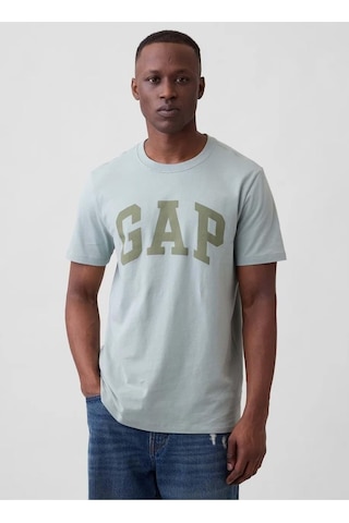Gap Everyday Soft Basic Logo 856659 T-shirt Kısa Kol Tişört Erkek T-shirt Yeşil-14332