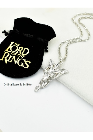 Brezza Lusso Jewelry Gümüş Kaplama Akşam Yıldızı Evenstar- Arwen Kolye - M248 Çok Renkli