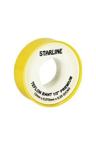 25'li Paket Starline Teflon Bant 12mmx0,075mmx10m