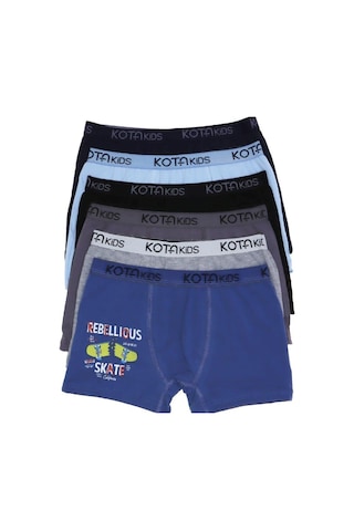 Kota 1005 Erkek Çocuk Renkli Baskılı Boxer 6 Adet 001