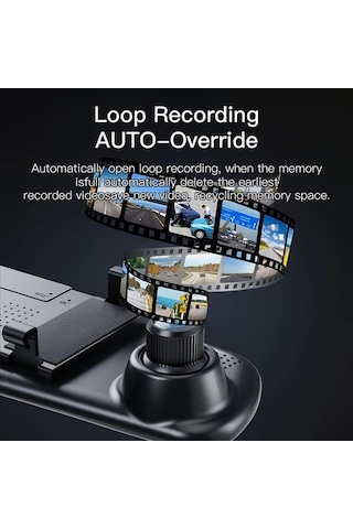 Xuweiwei Dual Recording 64gb High Definition 1080p Streaming Dash Cam Park Modu Gece Gorusu