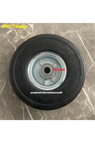 Drn Ağır Yük Taşıma Tekeri Geniş Taban Dublex Dolgu Teker El Arabası Tekeri 250 70mm