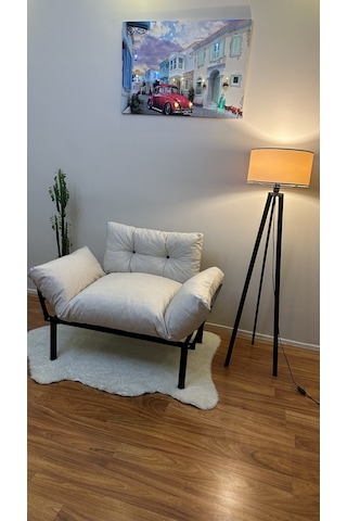 Modern Style Home Taksim Ikili Koltuk Kanepe Krem Krem Modernk016