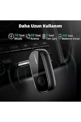 Ugreen Aptx Destekli Bluetooth 5.0 Audio Receiver Alıcı, 70304