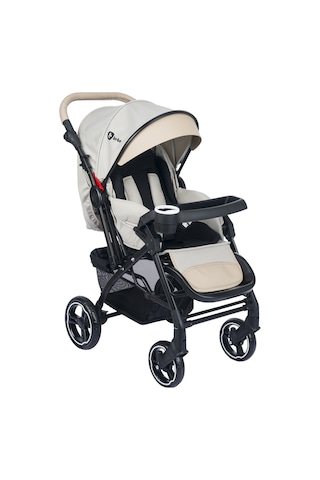 Soft Plus Çift Yön Tam Yatış Pozisyonlu Pratik Katlanır Mama Tablalı Bebek Arabası
