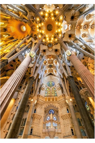 Educa 1000 Parça Sagrada Familia İç Mekan Görüntüsü Puzzle - Sagrada Familia Interior - 19614