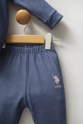 U.S. Polo Assn. Kız Bebek 3lü Takım - Mavi Mavi