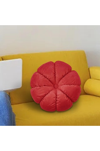 Suntek Magideal Yuvarlak Atmak Yastık Dekorasyon Sandalye Kırmızı