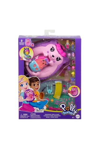 Polly Pocket Çanta Olabilen Micro Oyun Setleri - Hedgehog Mom And Baby Gkj63-jbj91