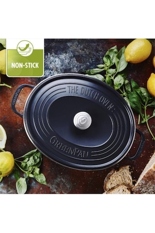 Greenpan Featherweights Seramik Yapıştırmaz Dutch Oven 25Cm Oval