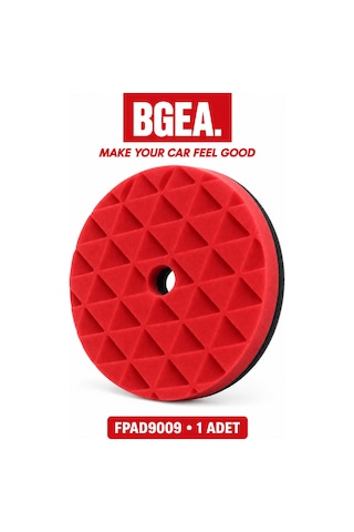 Bgea Elmas Yüzey 5 İnç 125 Mm Kırmızı Destek Tabanlı Pasta Süngeri