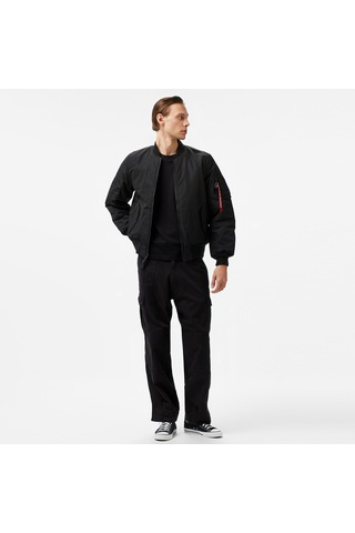 Alpha Industrıes Alpha Industries Reversible Onion Quilted Ma-1 Flight Unisex Siyah Ceket
