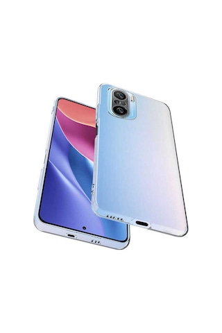 Xiaomi Mi 11i Kılıf Zore Süper Silikon Kapak Renksiz