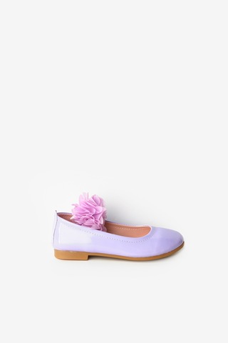 Le Mabelle Lila Tül Çiçekli Kız Çocuk Ayakkabı Lila