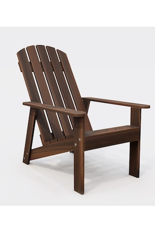 Modern Ahşap Oval Adirondack Balkon, Bahçe Koltuğu